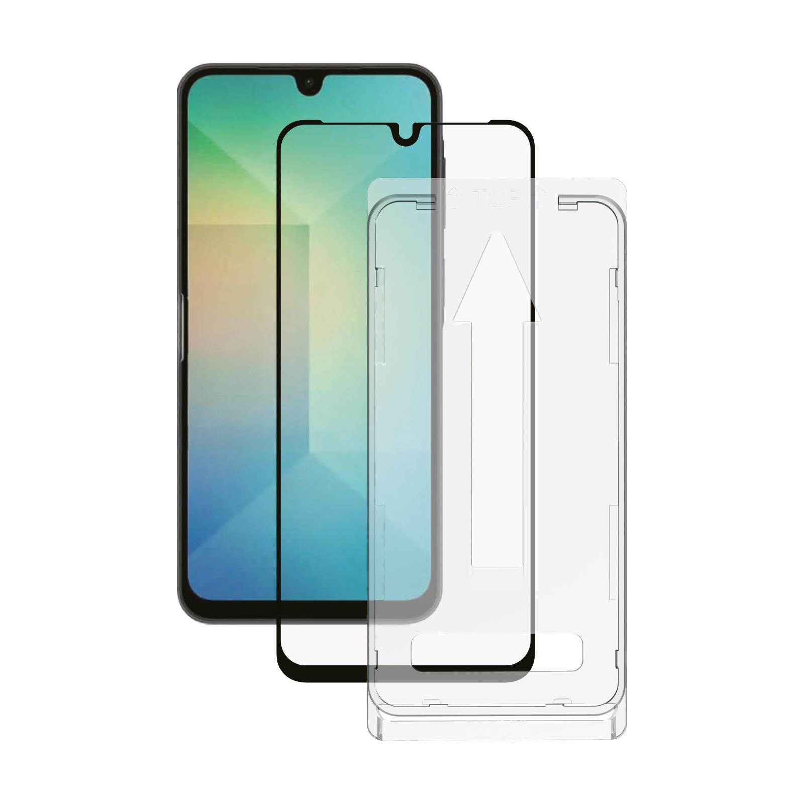 FullScreen Displayschutzglas für Samsung Galaxy A26 5G, Easy Applikator Installation (64488)