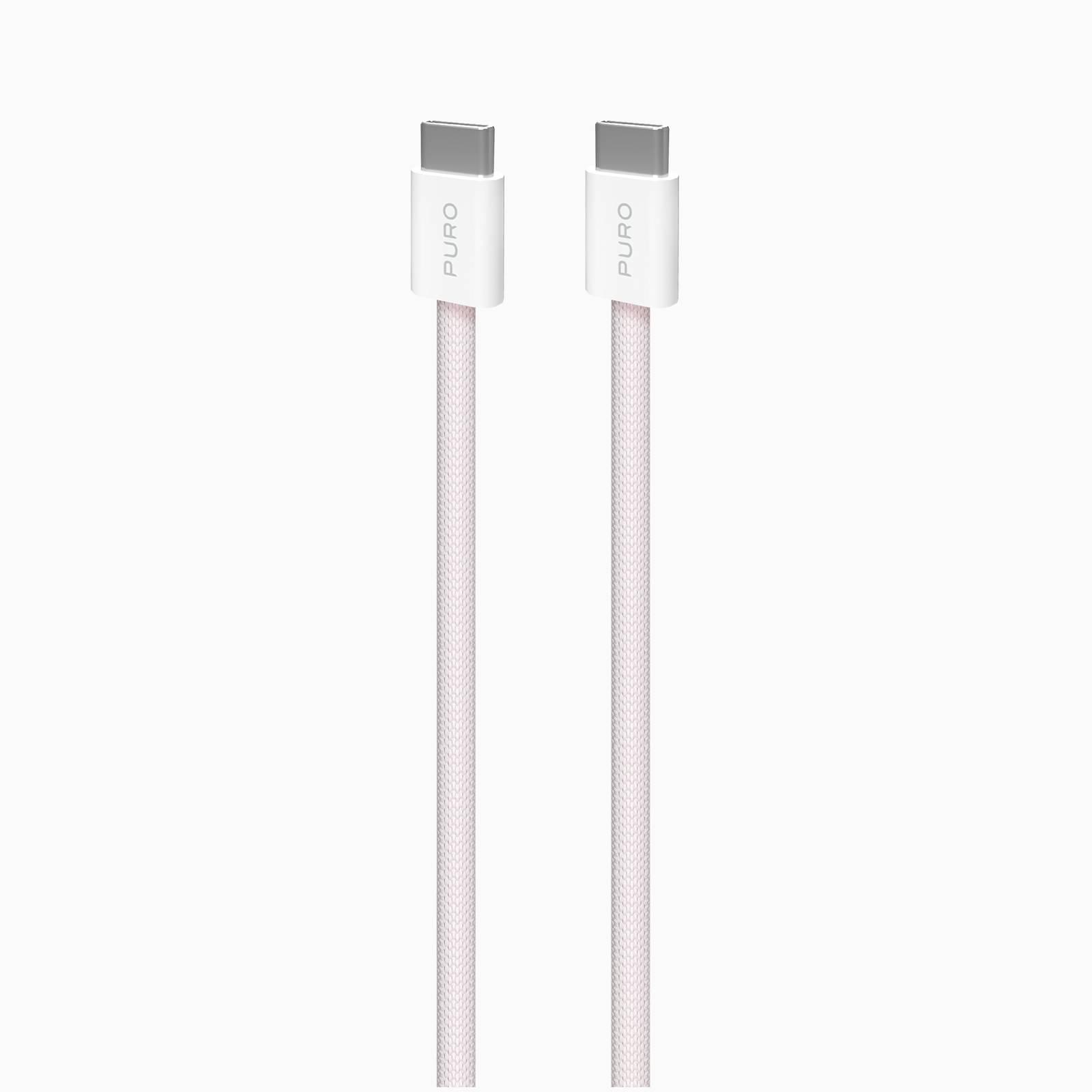 Fabrik 2.0 60W USB-C to USB-C Charging and Sync Cable 1.5m, Rosa