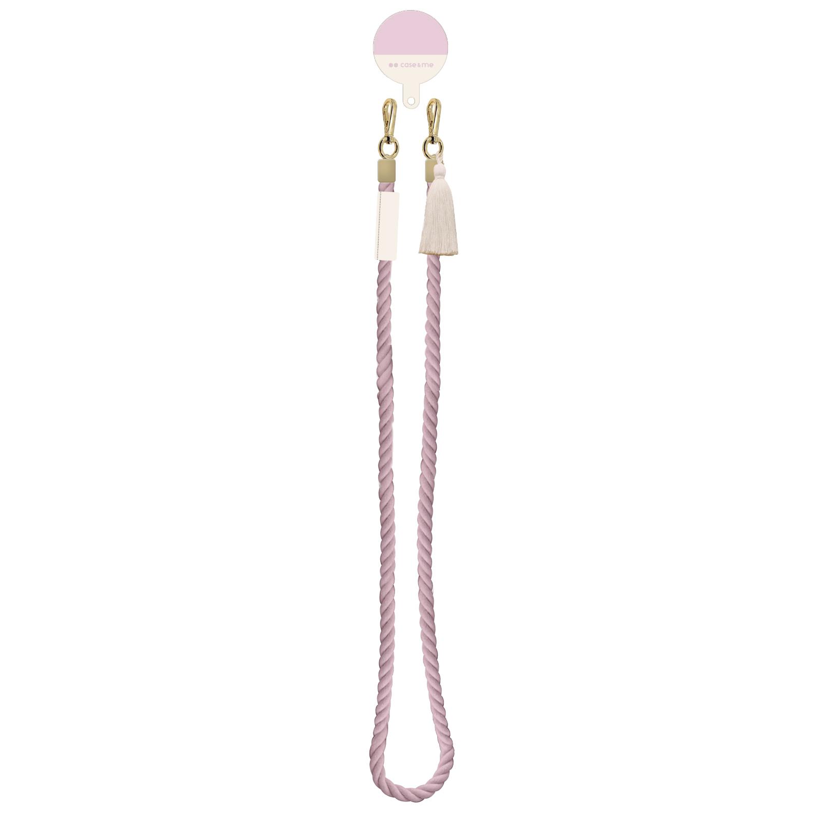 Coco Necklace – Smartphone-Band mit Doppelkarabiner, Rosa