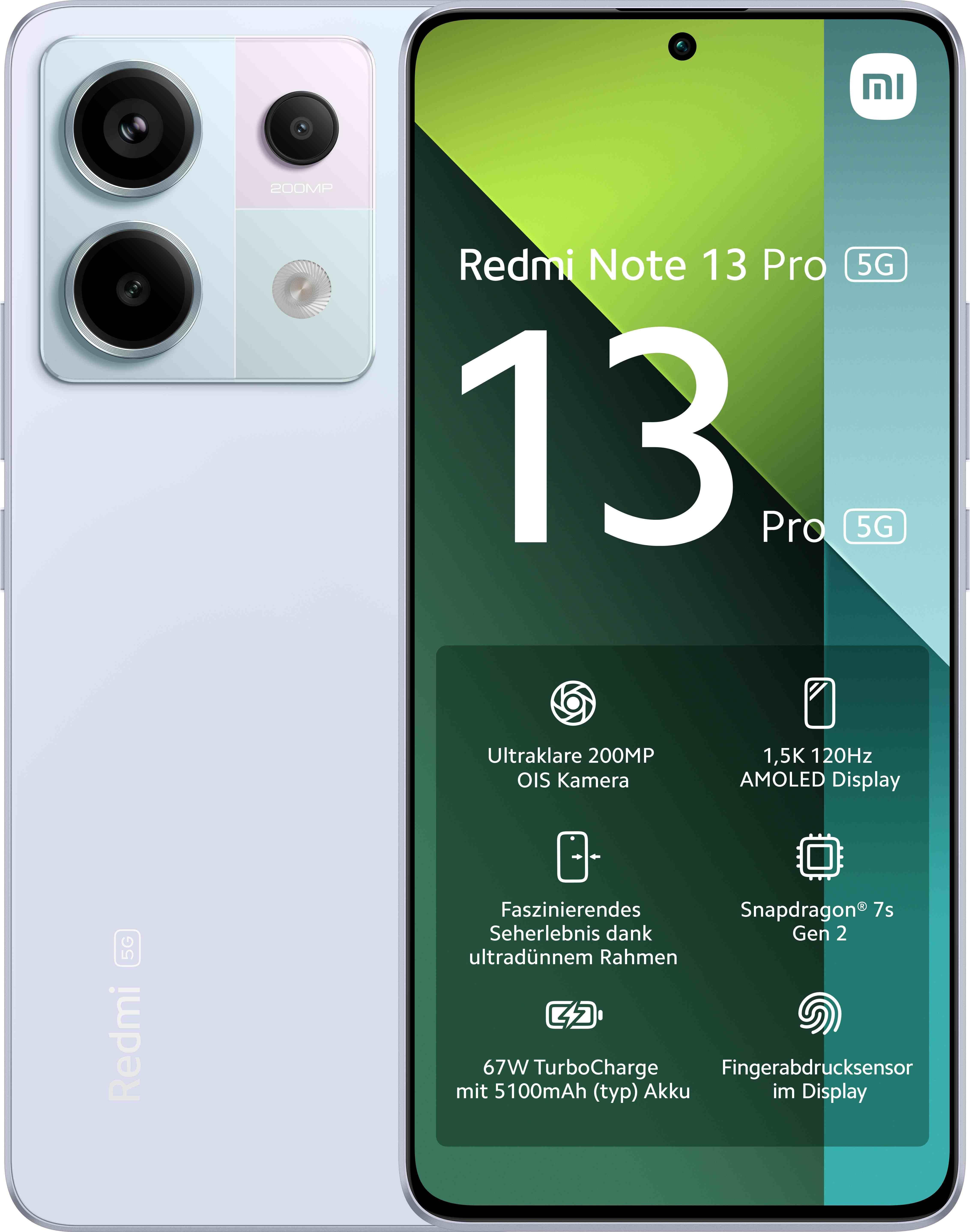 Redmi Note 13 Pro 5G 8GB + 256GB Aurora Purple Smartphone