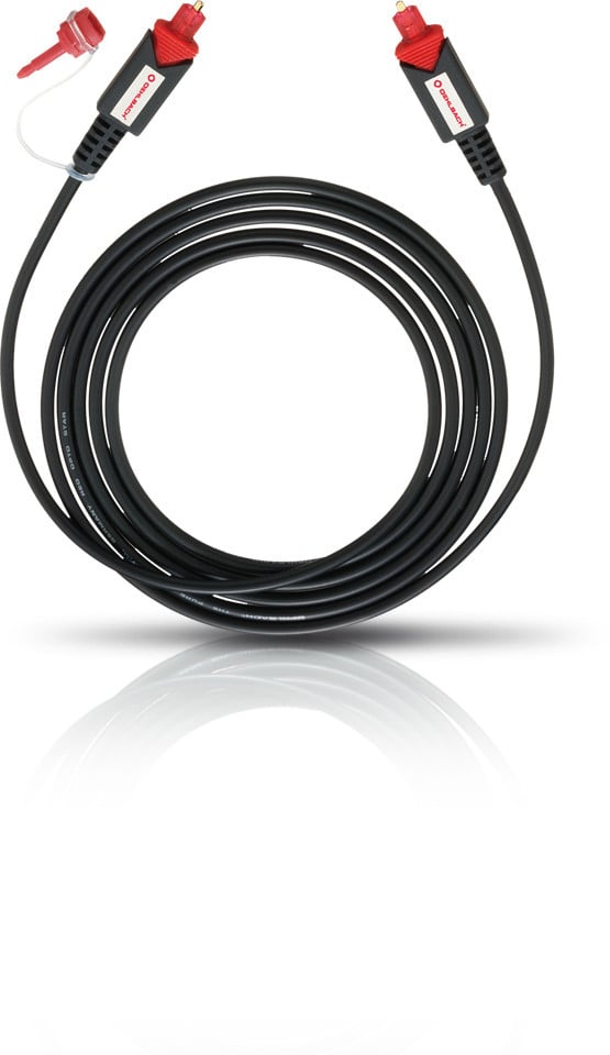 Hochwertiges optisches Digitalkabel schwarz 2m