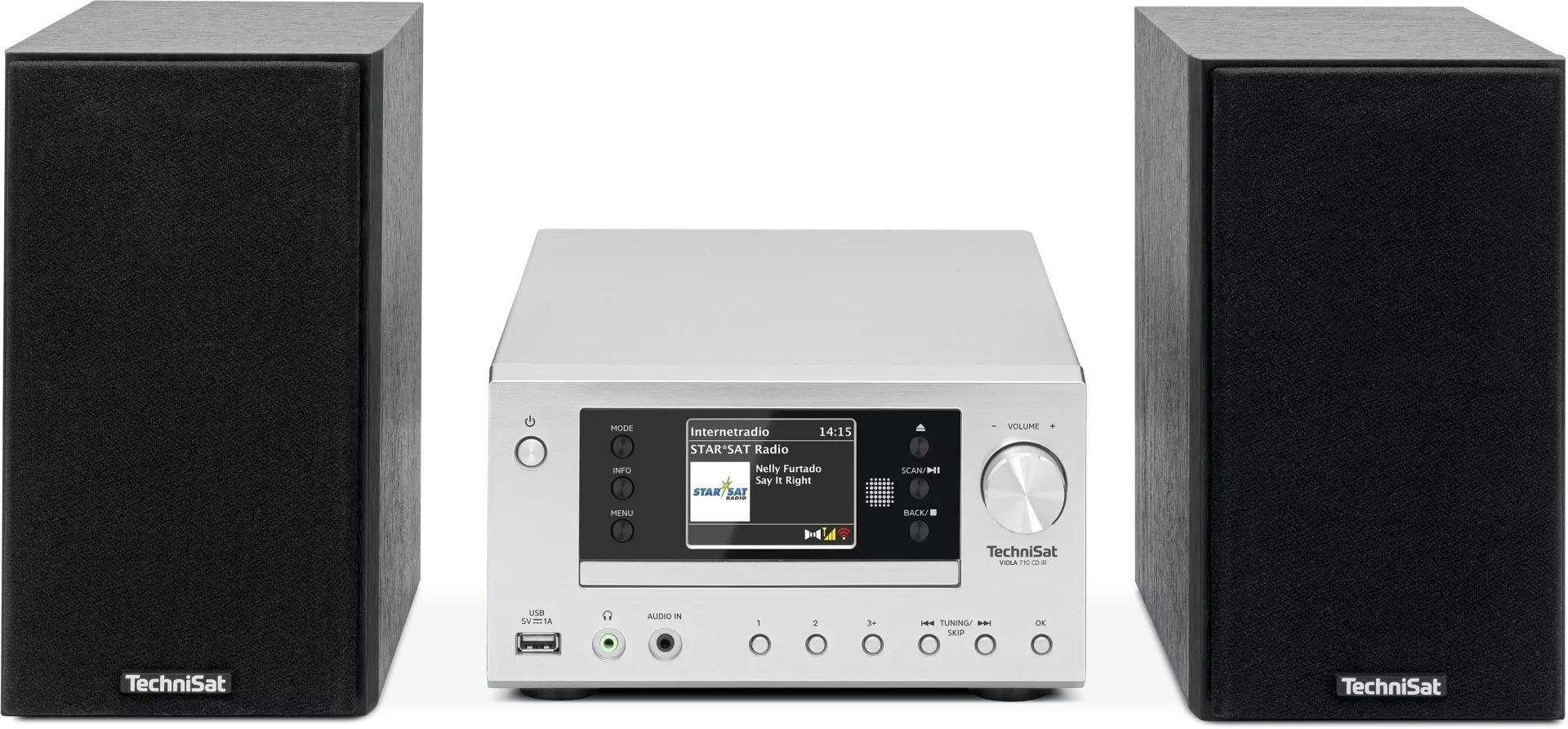 Viola 710 CD IR, silber Kompaktanlage