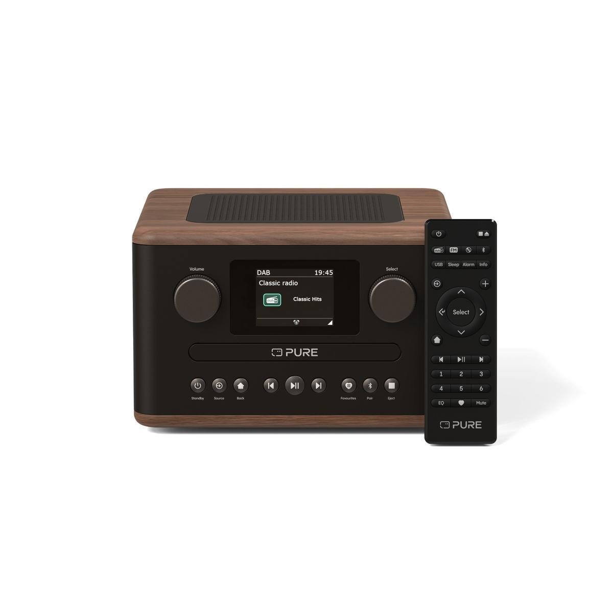Classic C-D4 Coffee Kaffee Braun/Walnuss DAB+ Radio mit CD Player