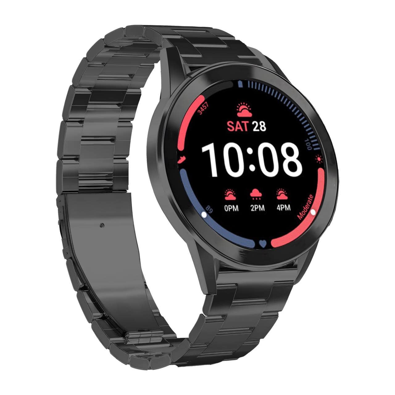 Metallarmband für Galaxy Watch 4, Schwarz
