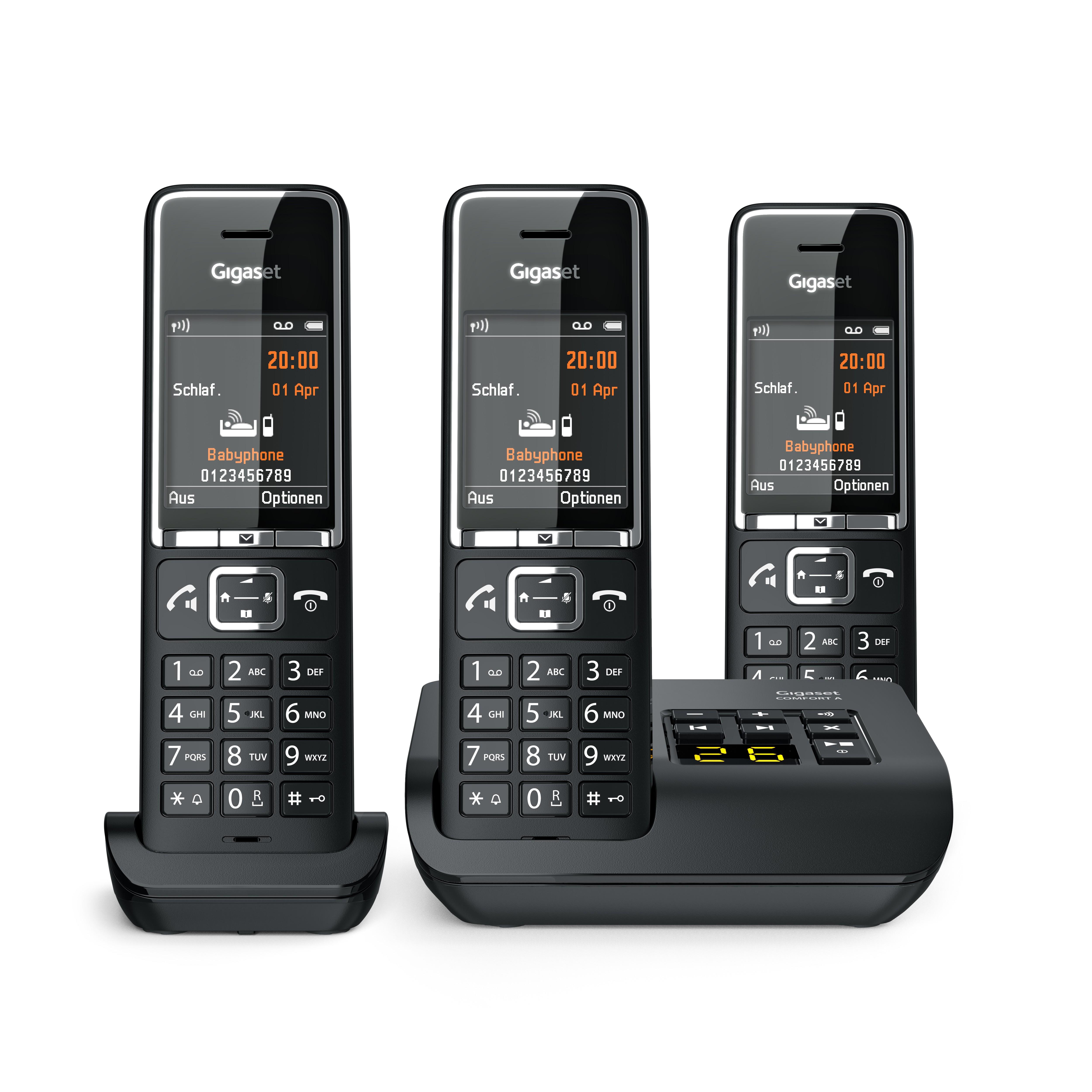 COMFORT 550A Trio schwarz Schnurloses Telefon