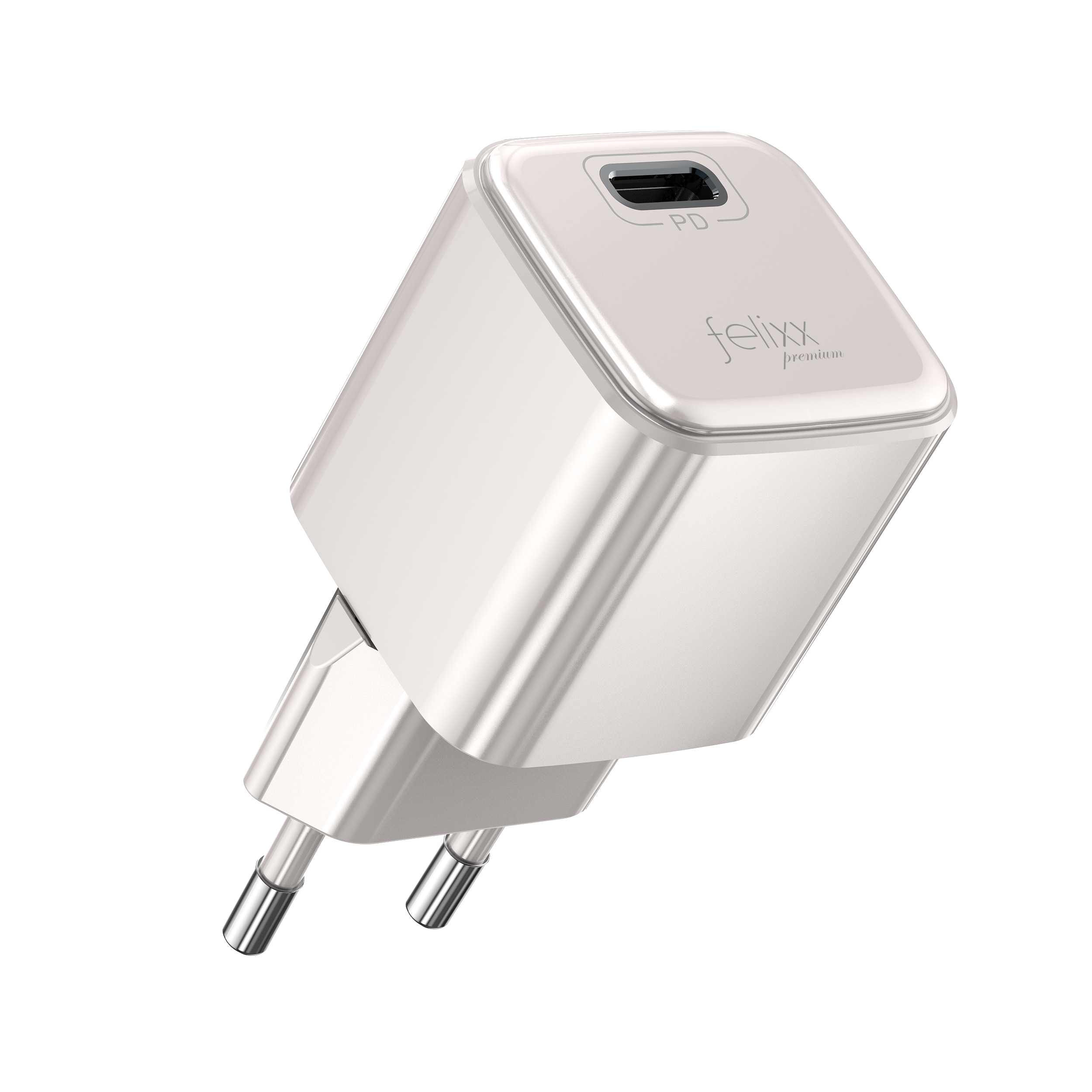 Premium 25W Schnelllader mit Power Delivery (PD) - Pearl White
