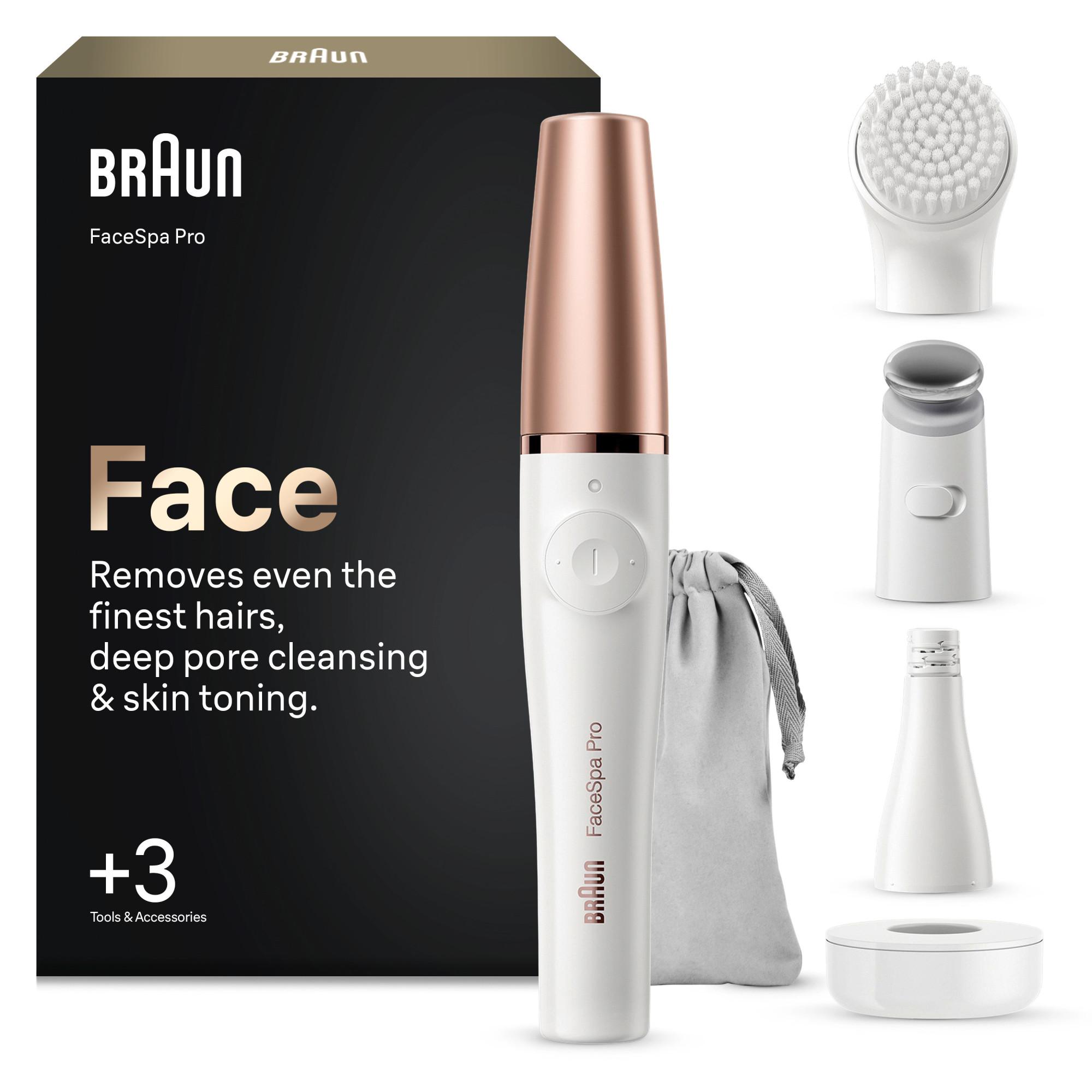FaceSpa Pro Gesichtsepilierer, + 3 Extras, SE 911