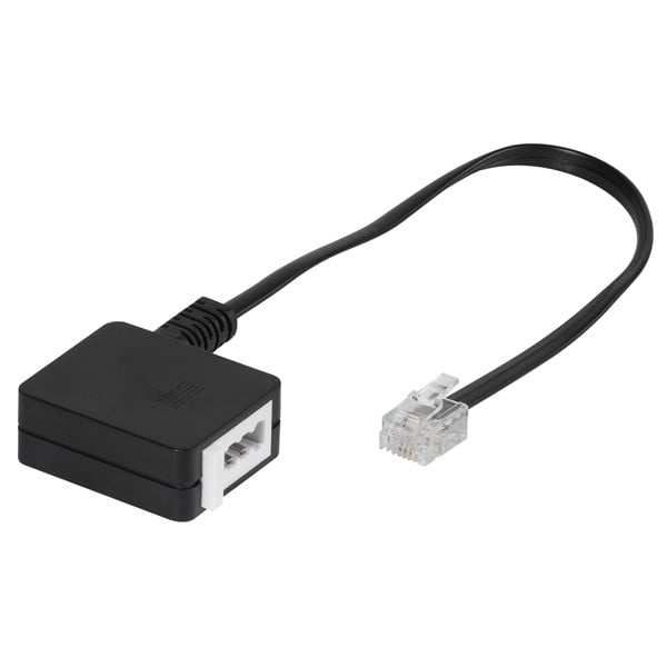 Telefon Adapter, TAE-F-Kupplung auf RJ11-Stecker 6p4c, 0,2 m (45066)
