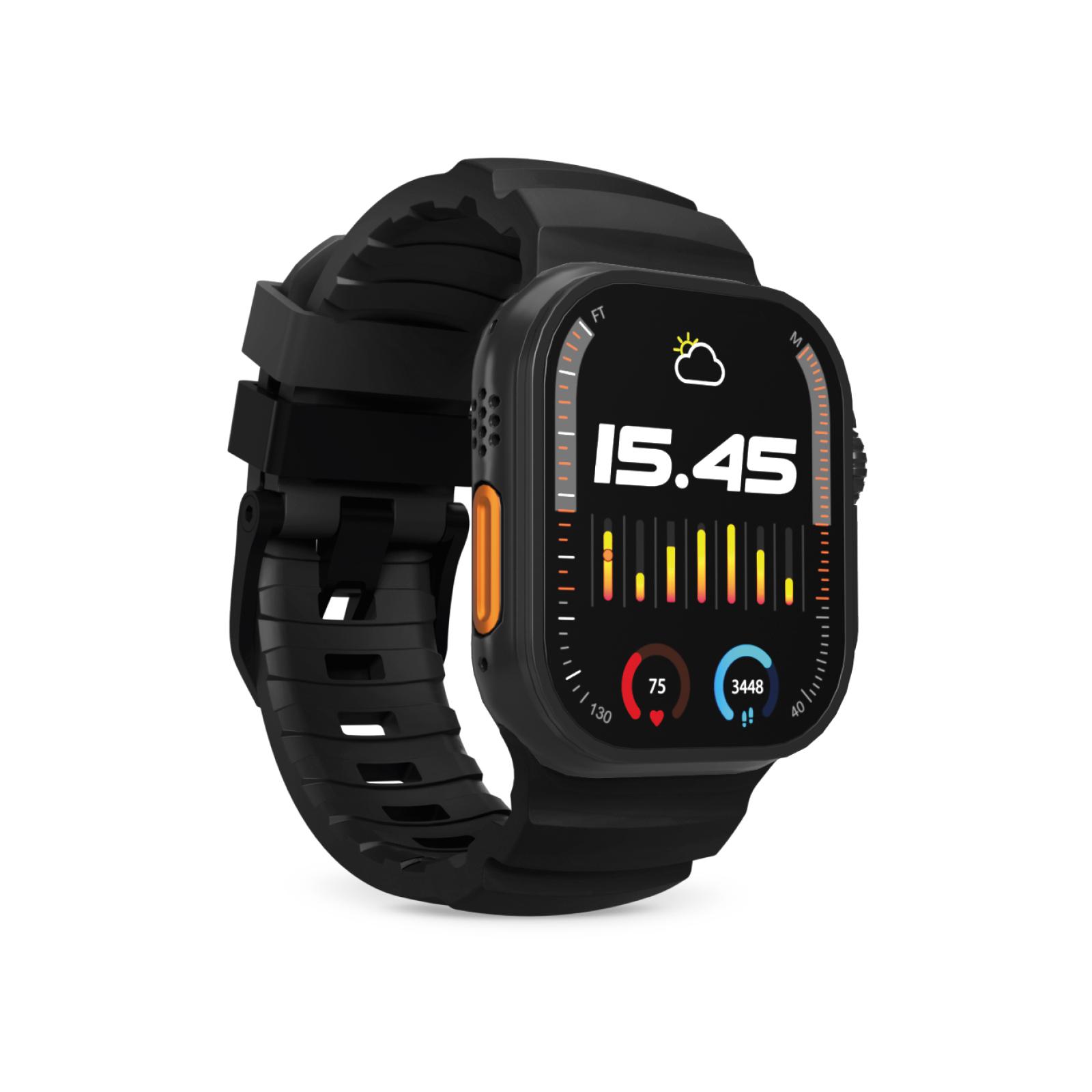"""ARMOR"" Ersatzarmband für Apple Watch 42-49mm, Schwarz"