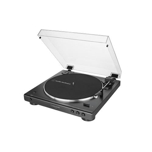 AT-LP60XBT schwarz Vollautomatischer Stereo-Plattenspieler mit Riemenantrieb