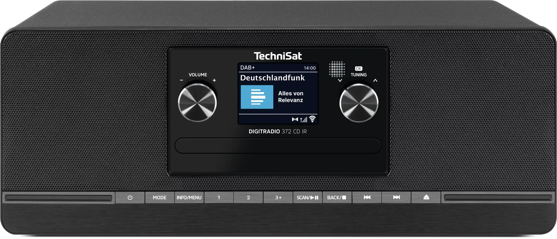 DIGITRADIO 372 CD IR, schwarz DAB+ Internetradio mit CD-Player