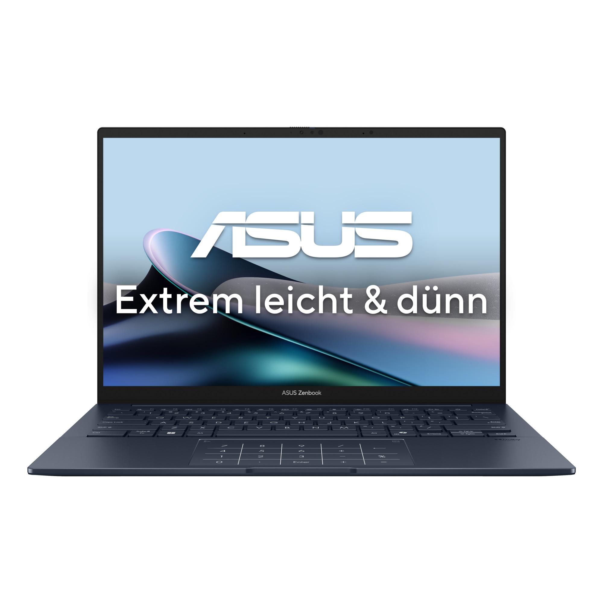 Zenbook 14, Schwarz, 14 Zoll, WUXGA, OLED, Intel Core Ultra 9 285H, 32 GB, 1 TB M.2 SSD, Intel Arc