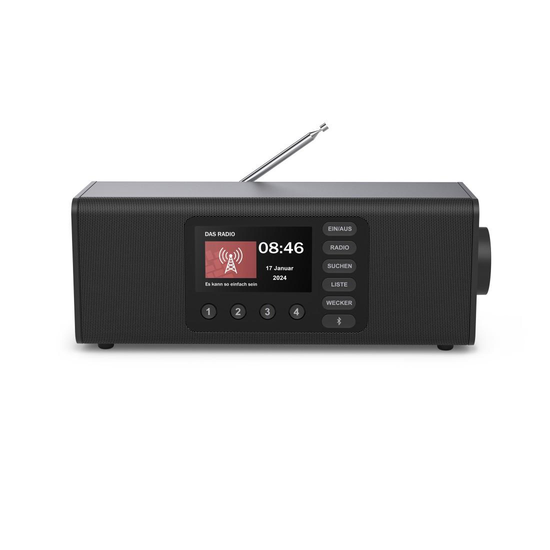 Digitalradio "DR2002", FM/DAB/DAB+/Bluetooth® RX, Radiowecker, Stereo, SW (00054262)