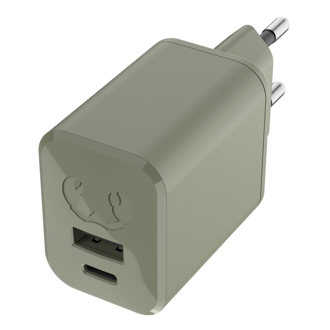 Mini-Charger USB-C und USB-A, PD 45W, Dried Green (00220548)
