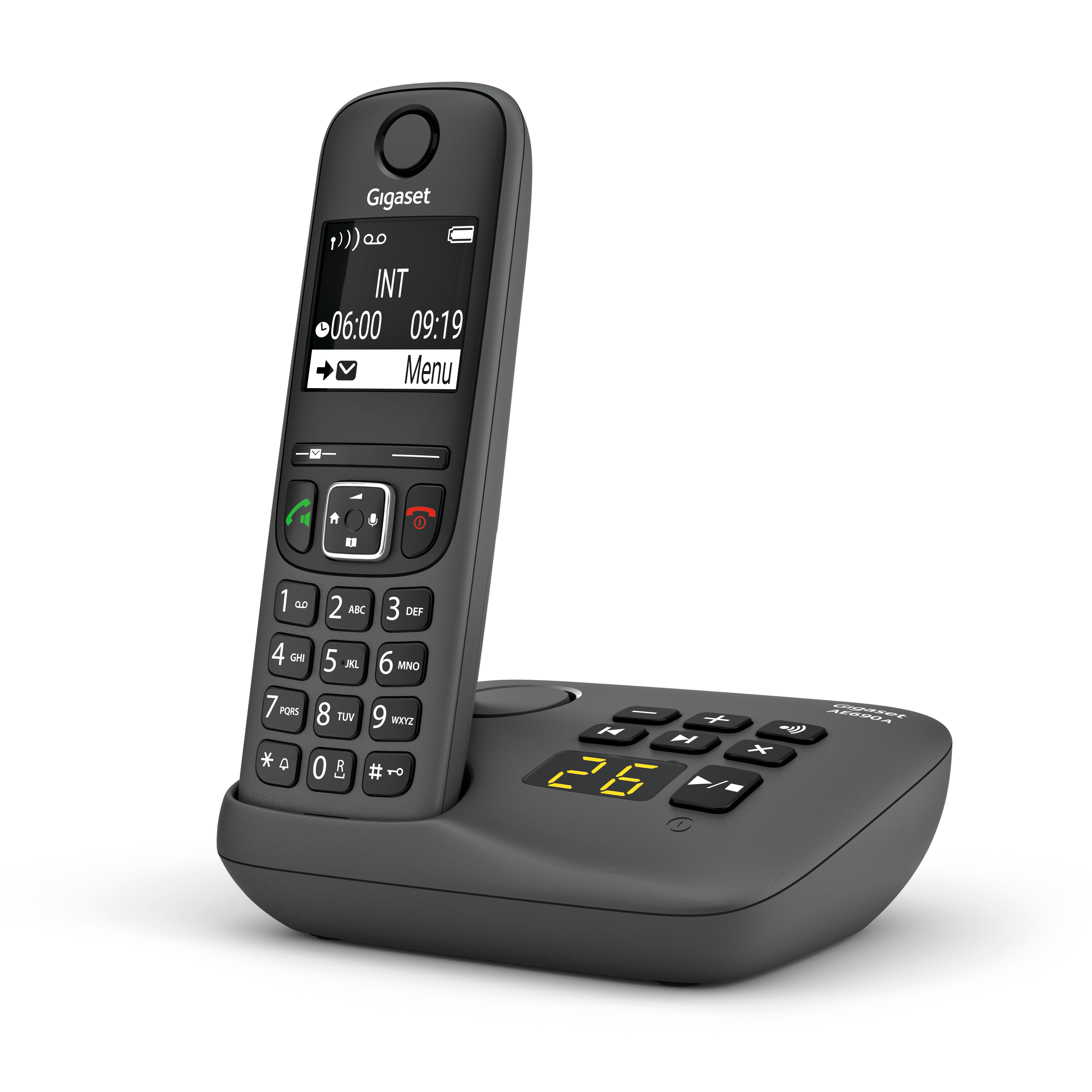 AE690A Anthrazit Schnurloses Telefon