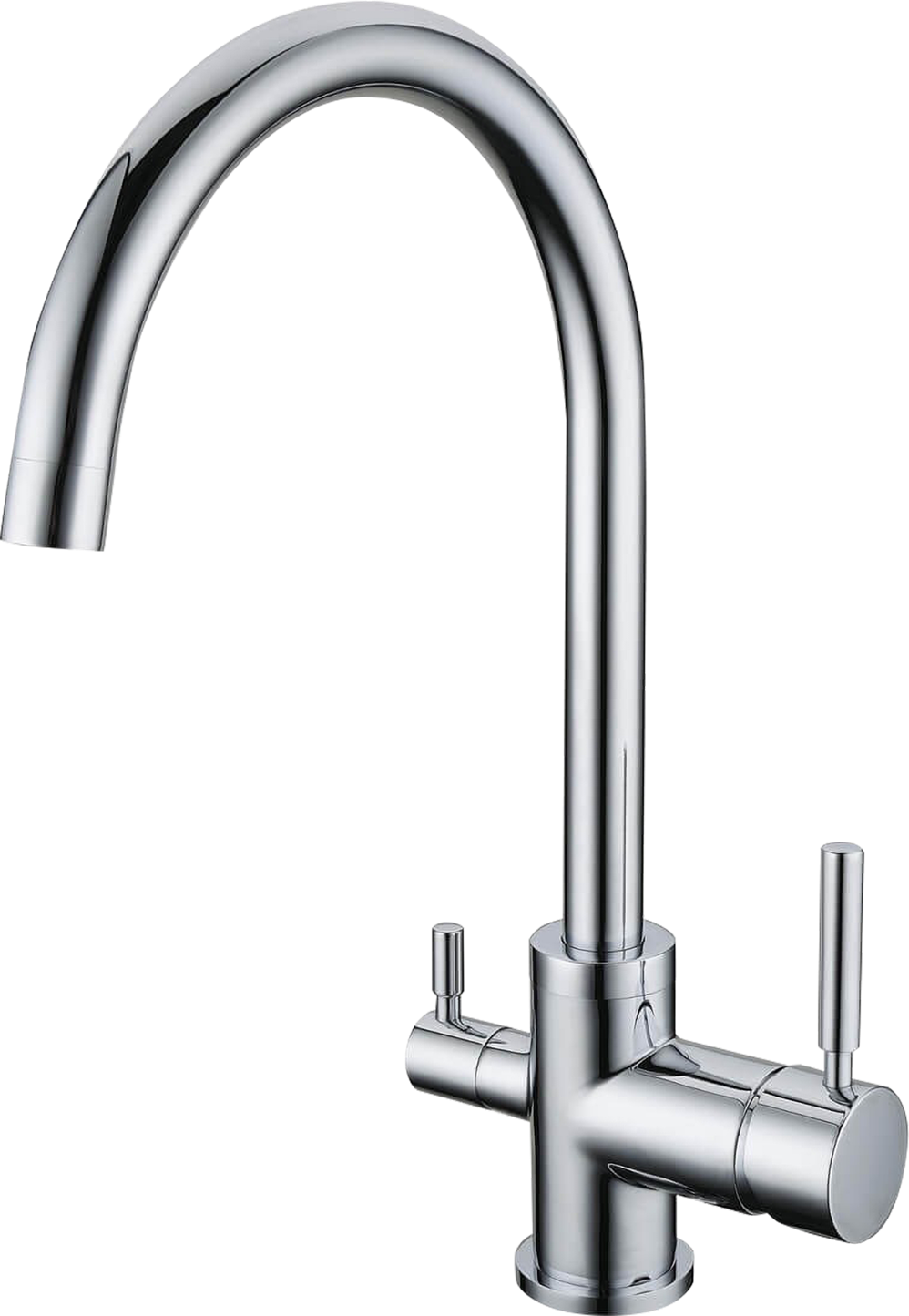 3 Wege Armatur rund, Chrom (XO-AR 7001)