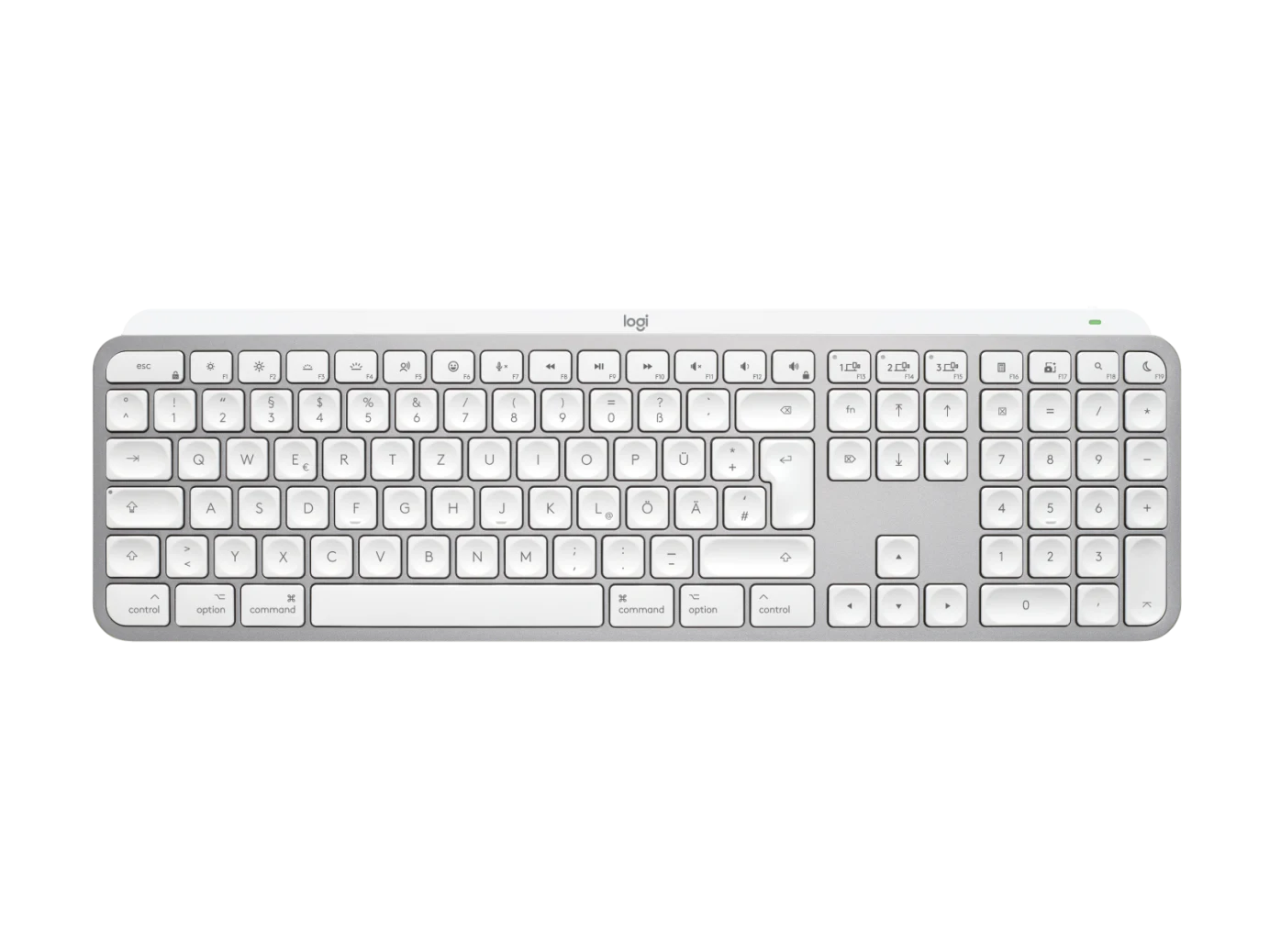 MX Keys S für Mac, Hellgrau