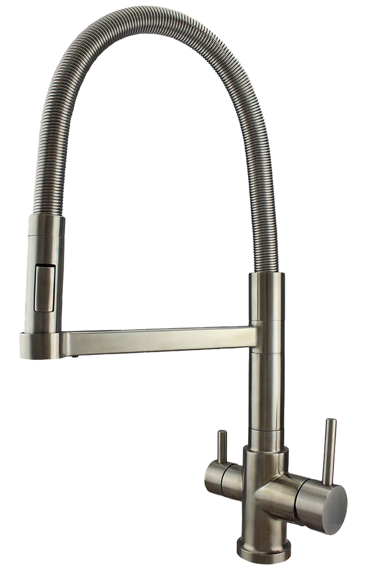 3 Wege Armatur mit flexibler Brause aus Edelstahl (XO-AR 7015)