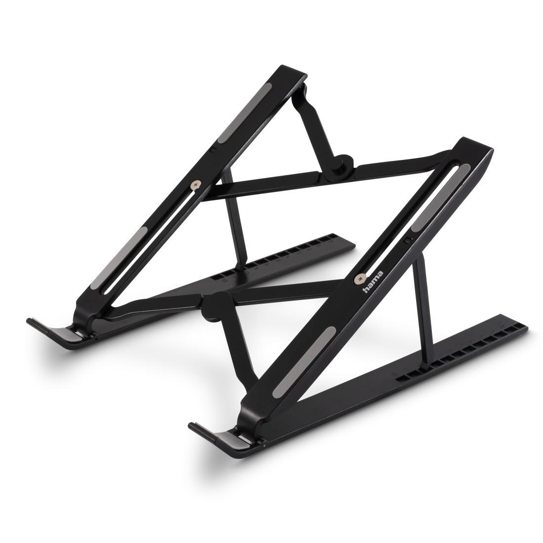 Laptop-Stand "Light", 12-stufig neigbar, faltbar, bis 40 cm (15,6"), SW (00126816)