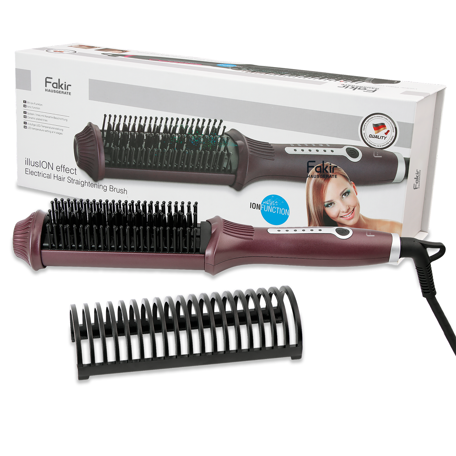 illusION effect Violett Haarglätter-Bürste