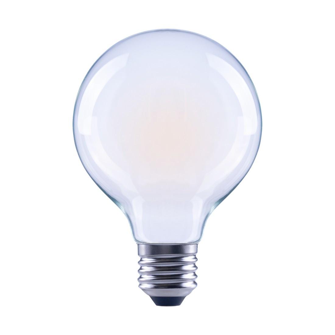 LED-Filament, E27, 470lm ersetzt 40W, Globelampe G80, matt, Warmweiß (00112880)
