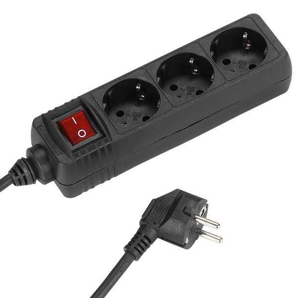 3-fach Steckdosenleiste mit Schalter (28257)