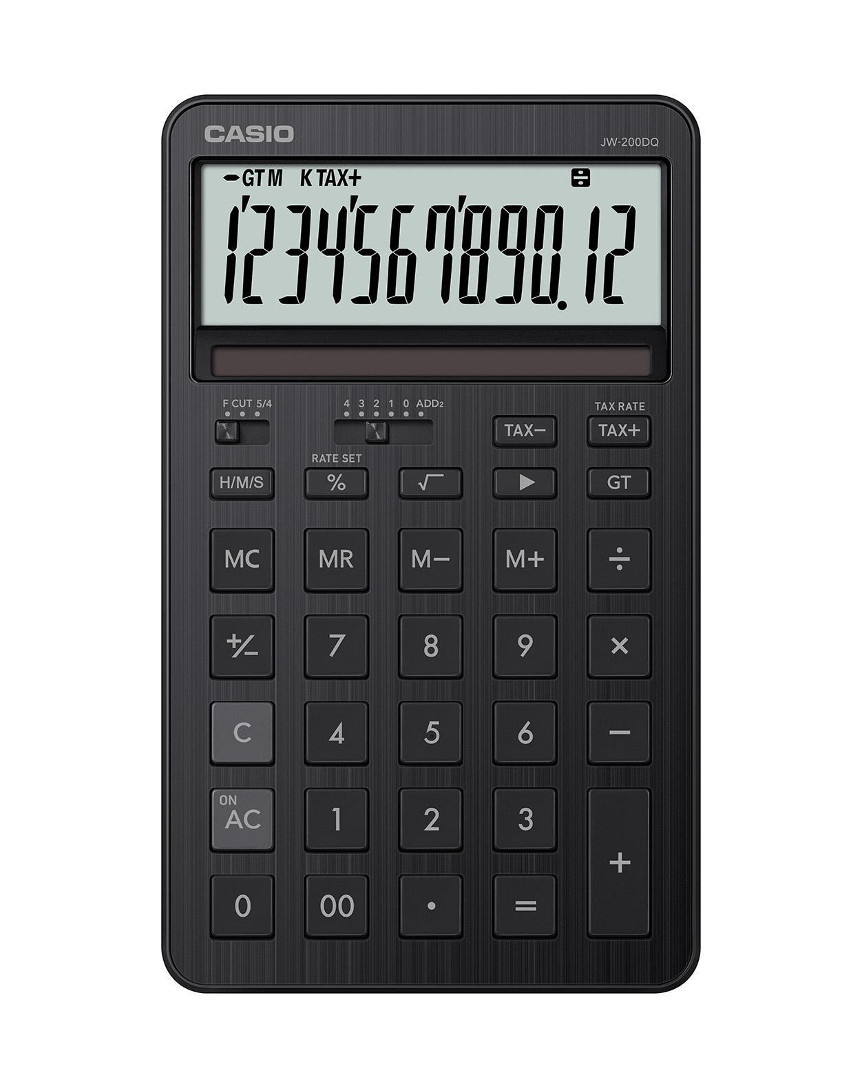 JW-200DQ Schwarz Taschenrechner