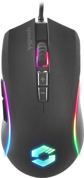 ZAVOS RGB Gaming Maus, rubber-schwarz Gaming-Maus