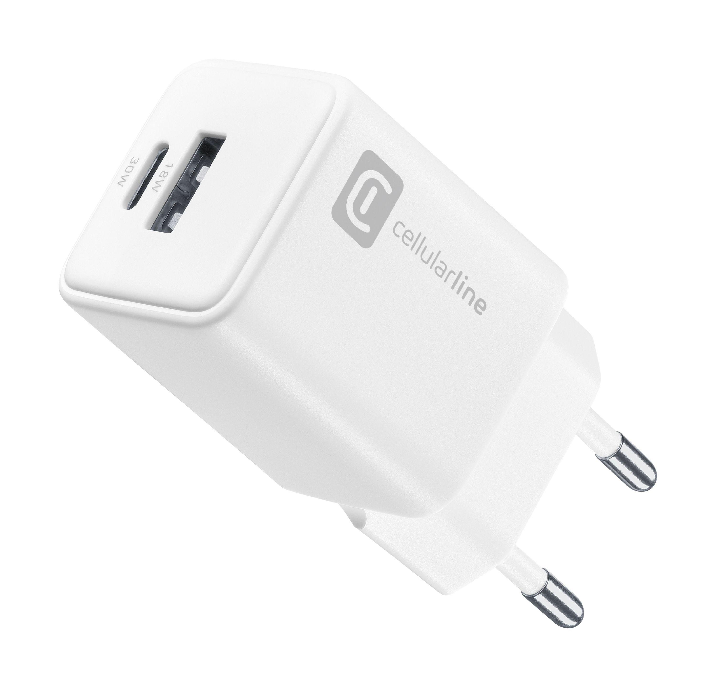 Dual Multipower 30W Reiselader GaN White (60927) Ladegerät (USB-A + USB-C)