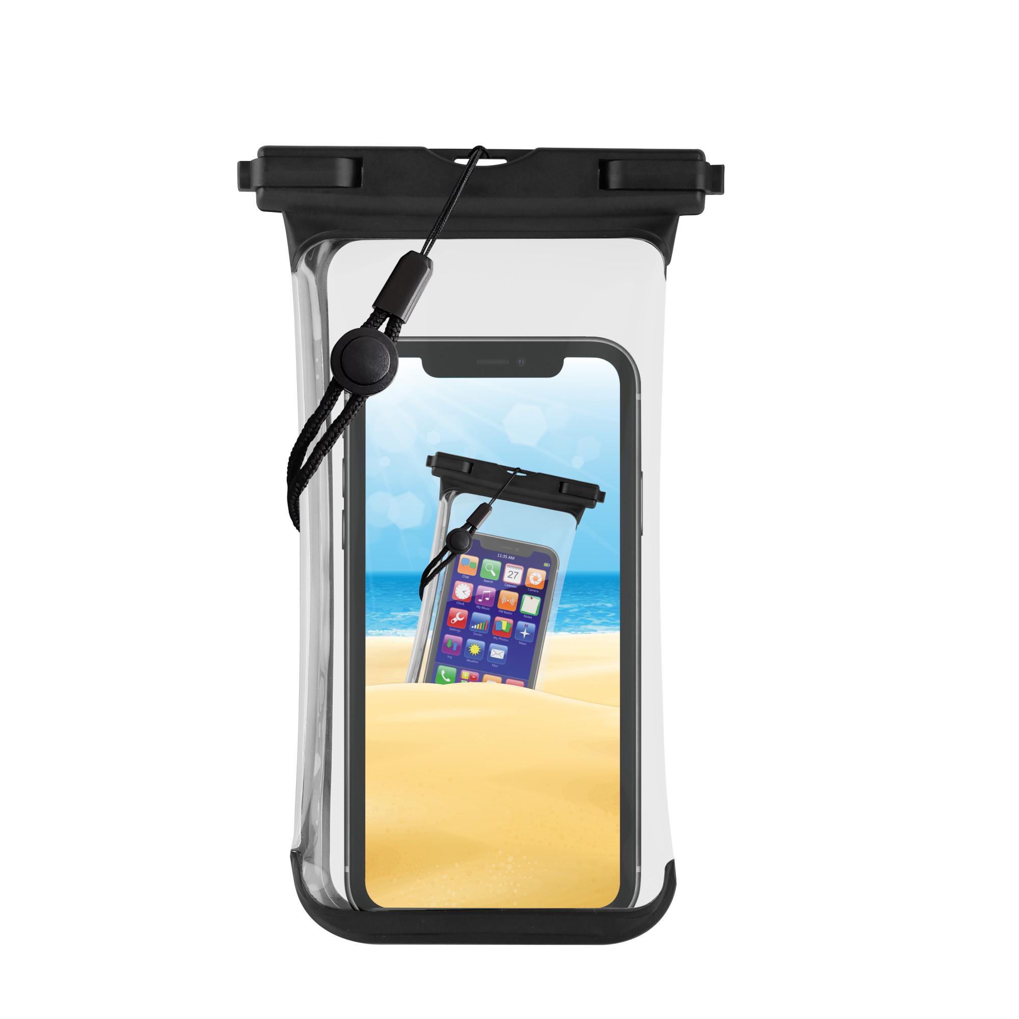 Beach Bag, wasserdichte Schutztasche für Smartphones bis 6.7'', Schwarz (62379 (62365) Handyhülle