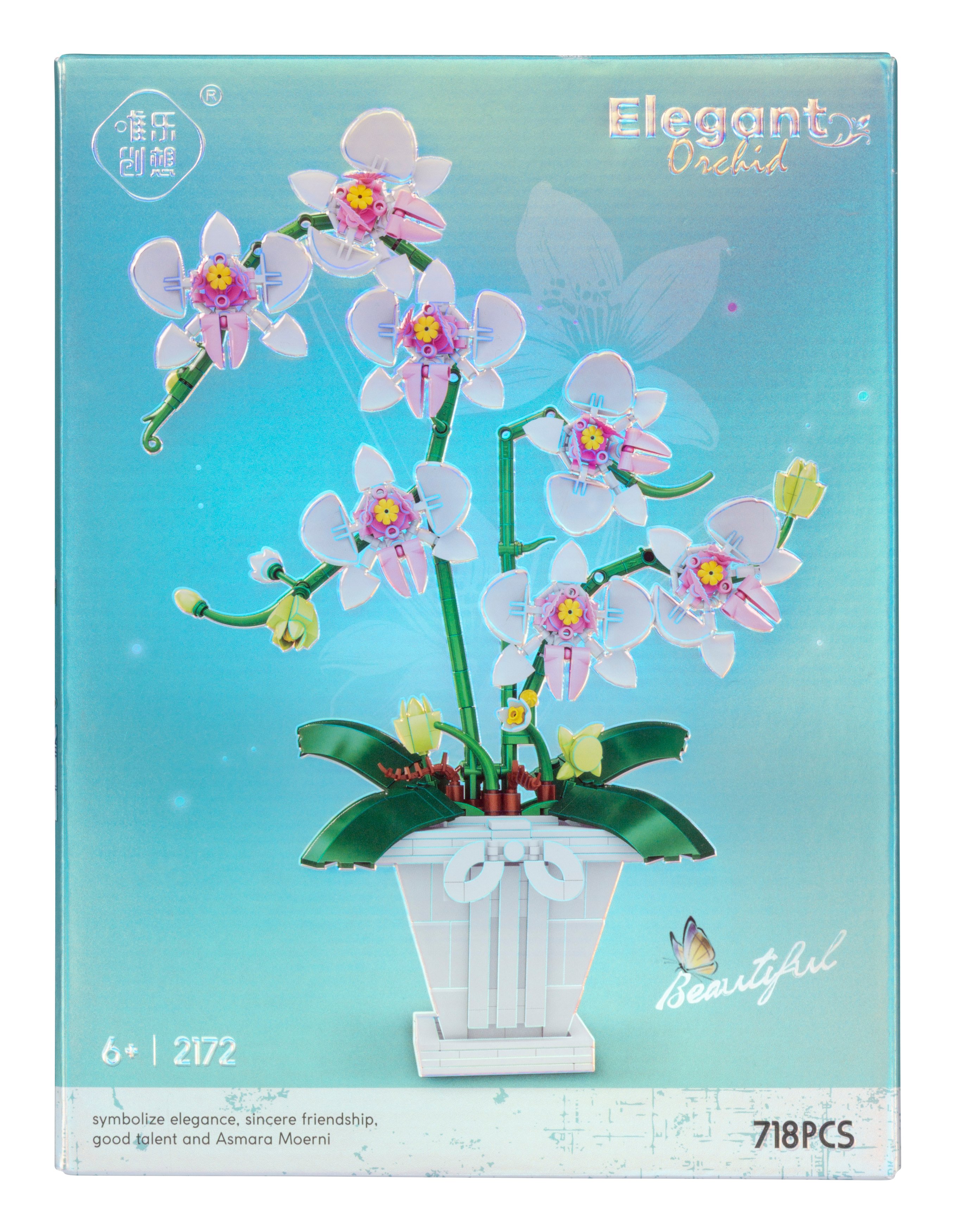 Orchidee weiß Building Set