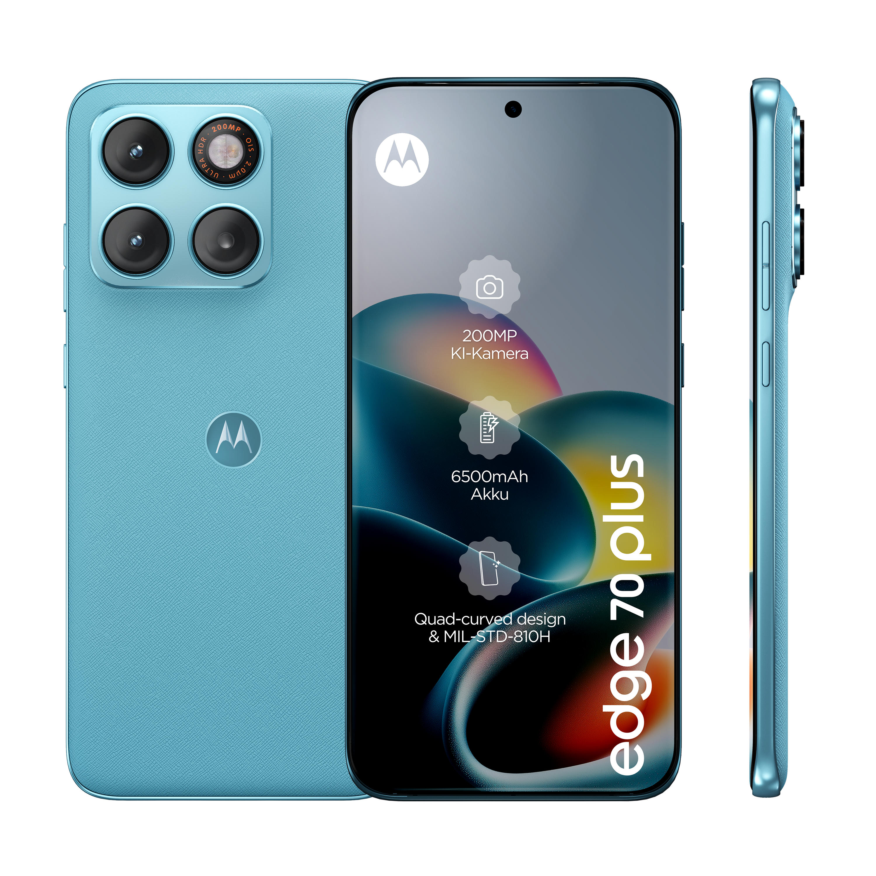 edge 70 plus 8GB + 256GB Milky Blue Smartphone