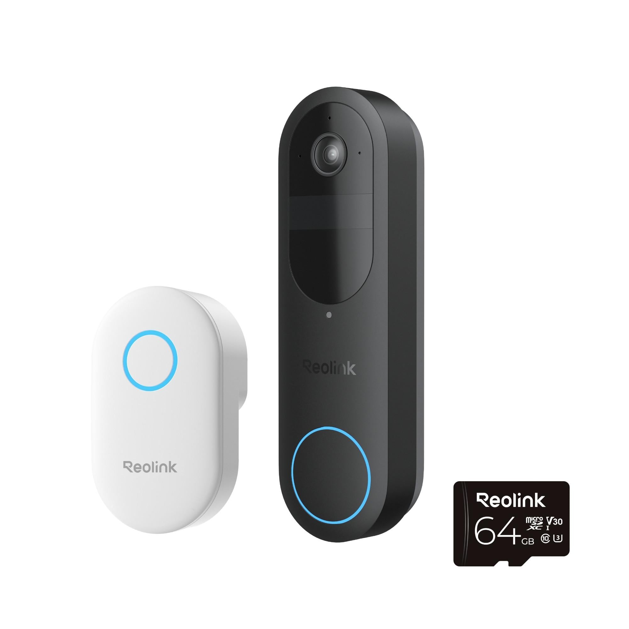 D340B Video Doorbell + Reolink Chime + 64GB MicroSD