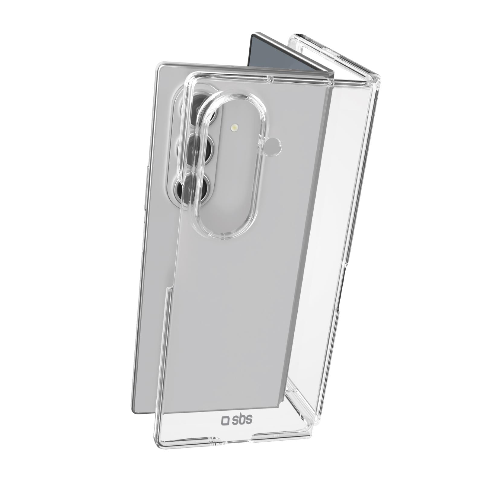 Hybrid-Hülle für Samsung Z Fold 7, transparente Fold-Hülle, Transparent