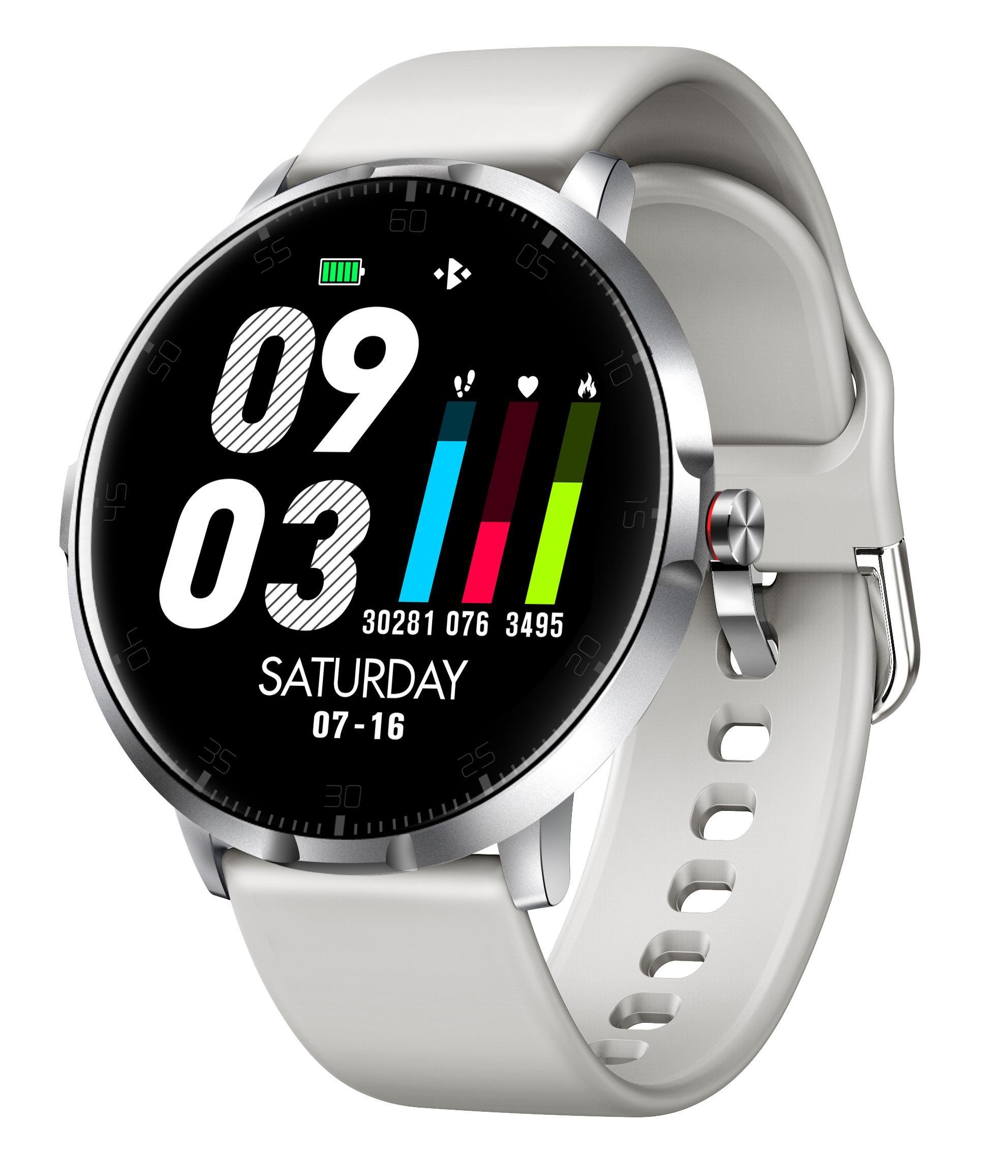 WATCHbasic Smartwatch silber/grau