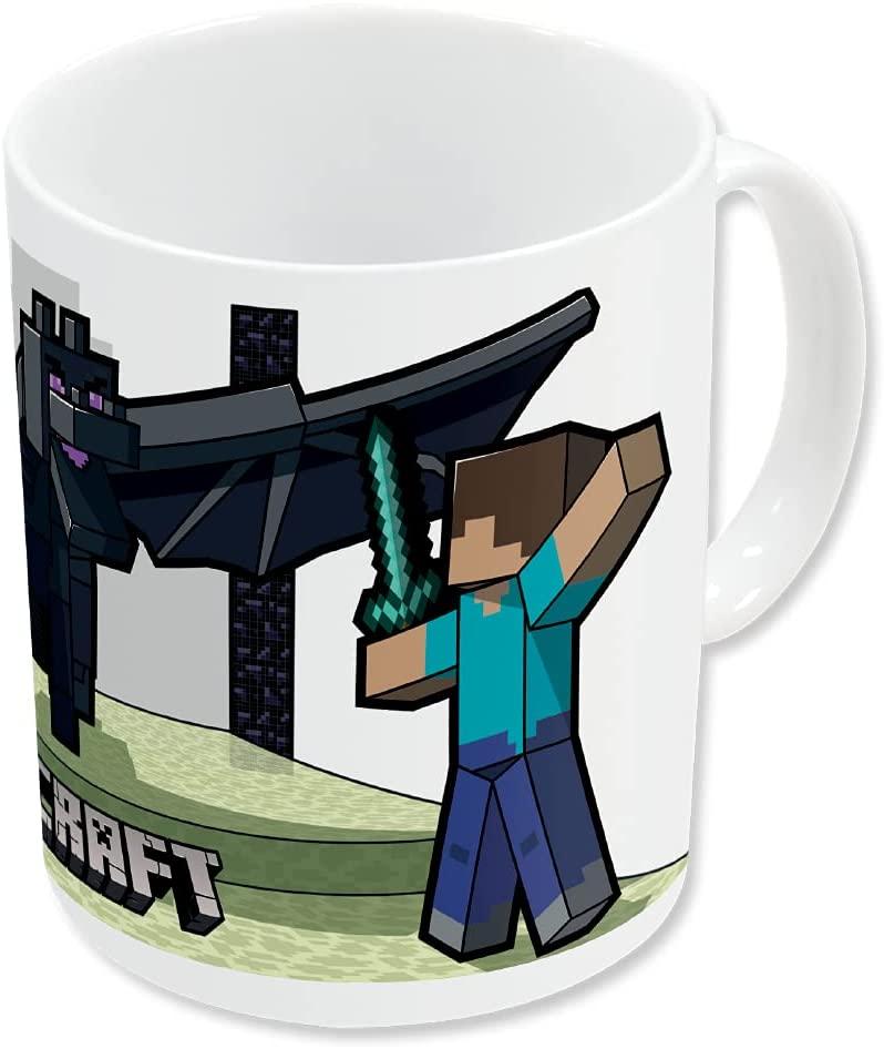 Minecraft Alex Steve Drache Tasse