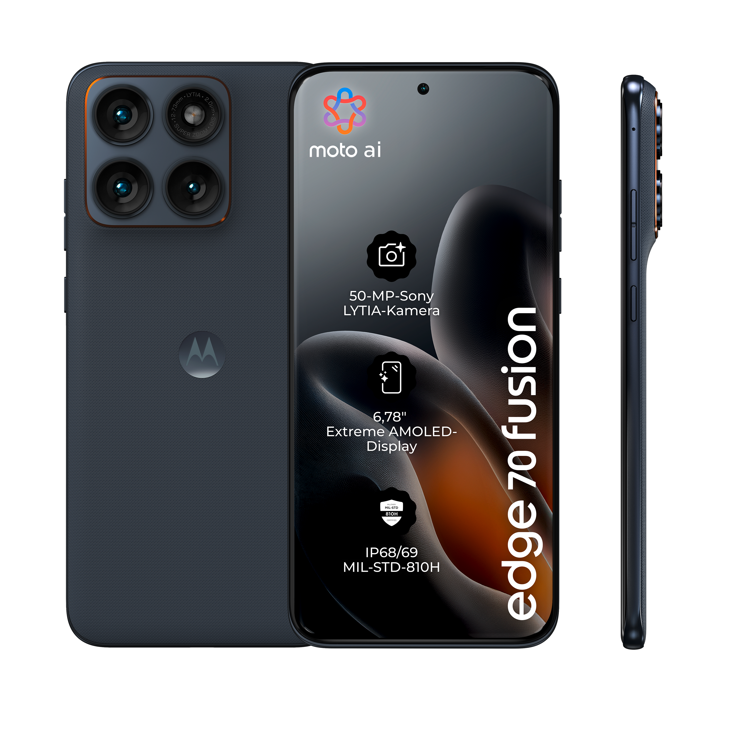 edge 70 Fusion 8 GB + 256 GB Silhouette Smartphone