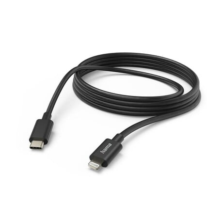 Ladekabel, USB-C - Lightning, 3 m, Schwarz