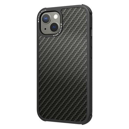 Cover "Robust Real Carbon" für Apple iPhone 13, Schwarz Handyhülle