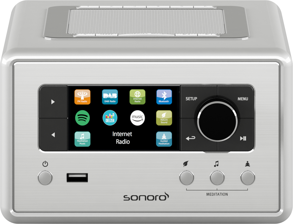 SO-8100-101-SI Relax silber Internetradio