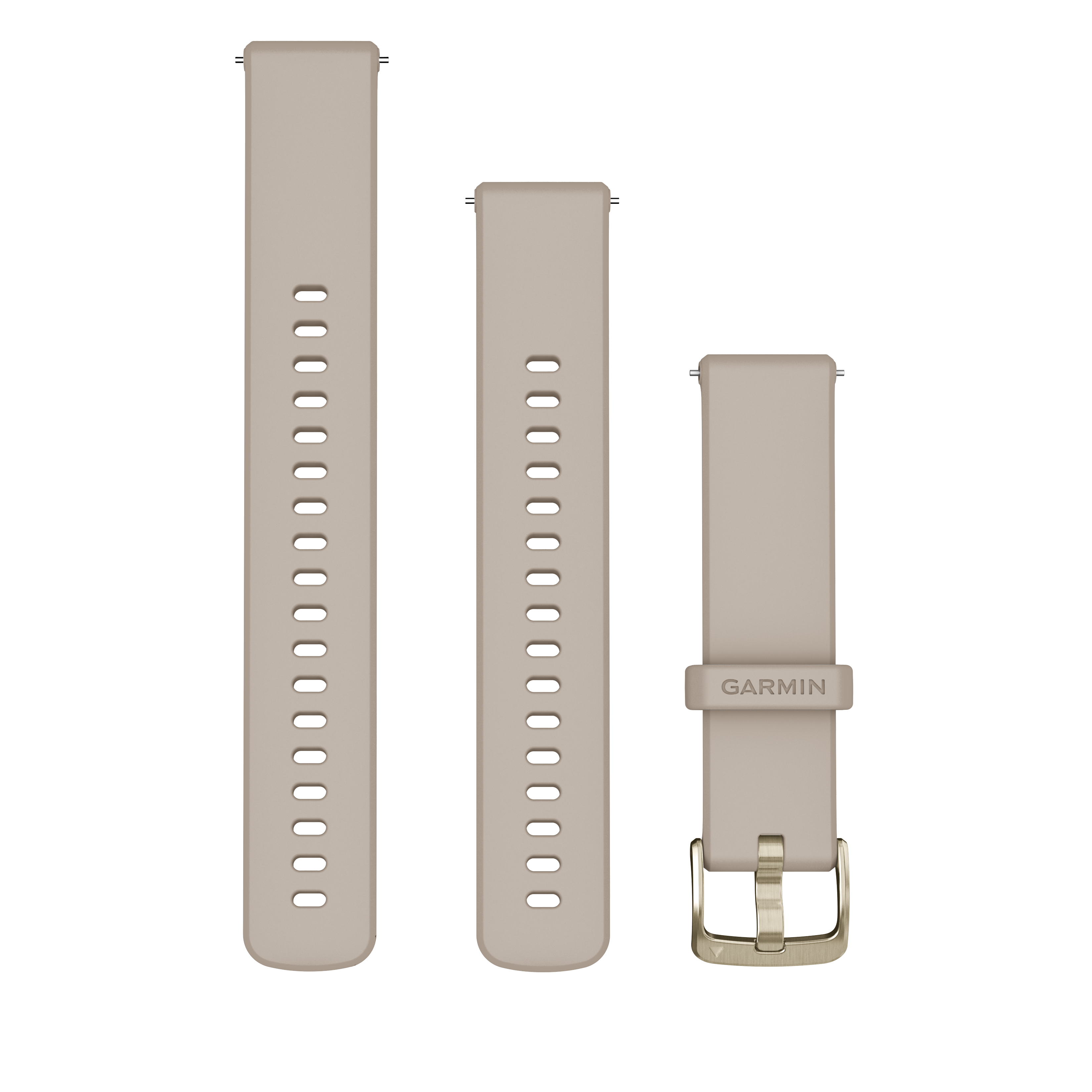 Schnellwechsel-Armbänder (18 mm) Silikon, French Grey