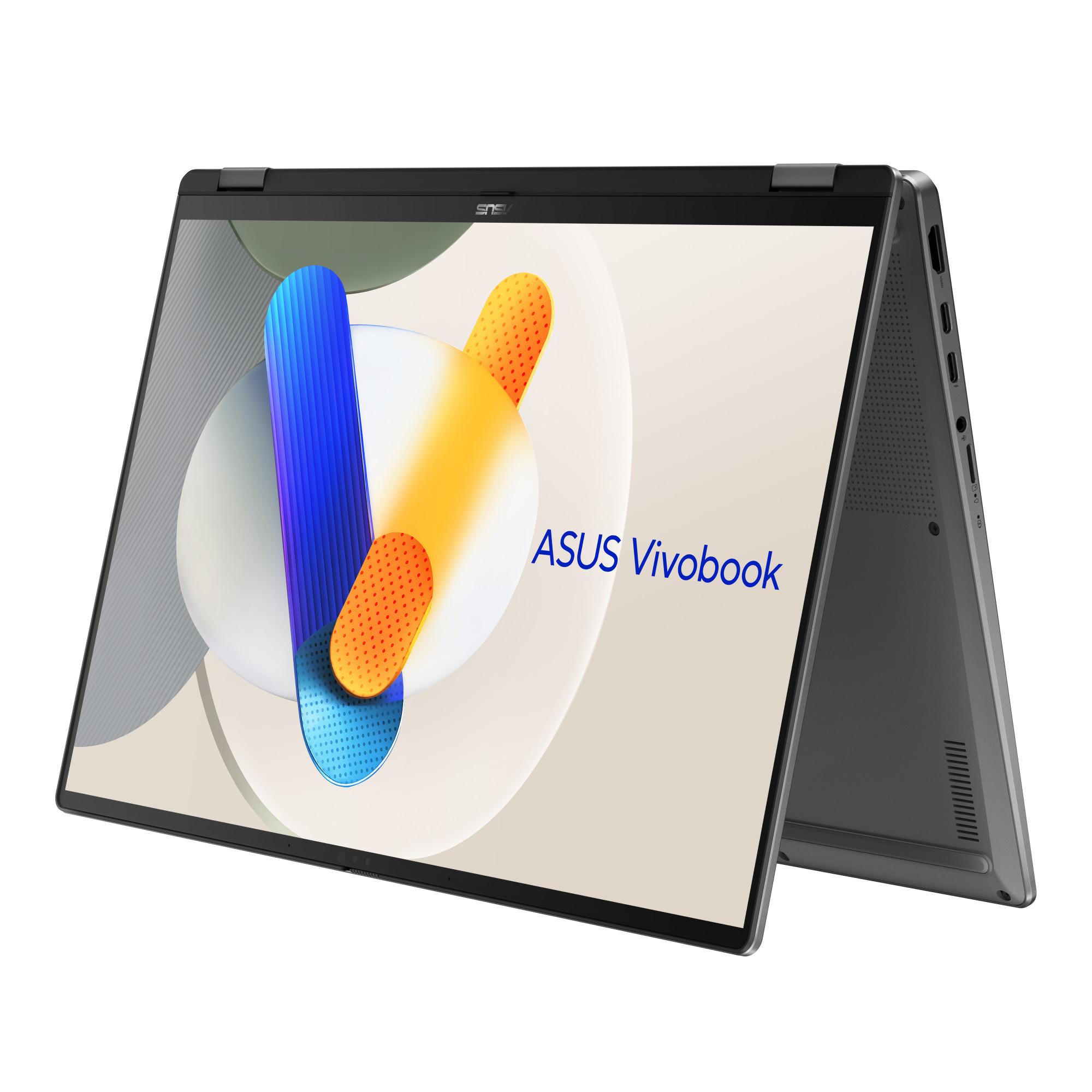 2in1 Convertible Vivobook 16 Flip TP3607SA-SI716W, Matte Gray, 16 Zoll, WUXGA, Intel Core Ultra 7 256V, 16 GB, 512 GB