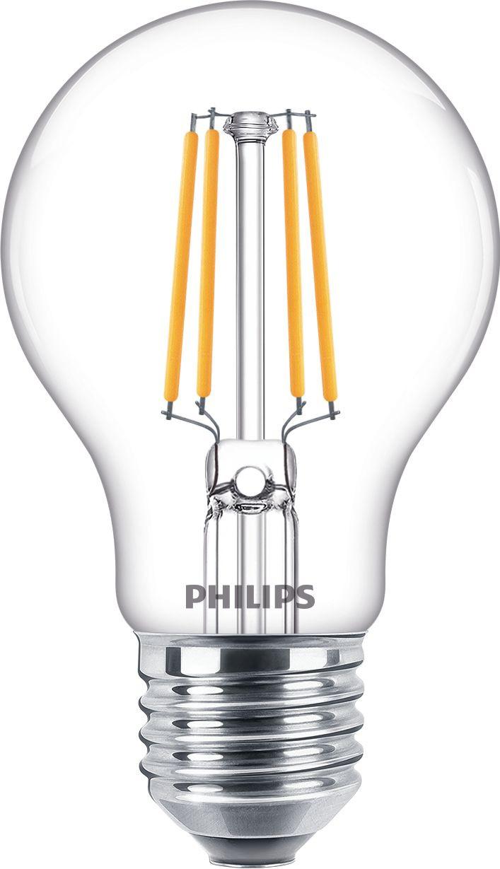 LED-Lampe "classic", 40W, E27, 2er Pack, klar, warmweiß (00004764)