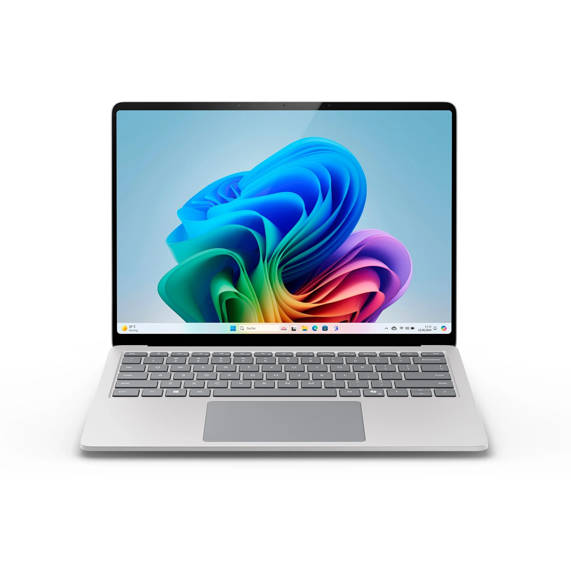 Surface Laptop 7, Platin, 13,8 Zoll, Touch, Snapdragon X Elite, 16 GB, 256 GB SSD