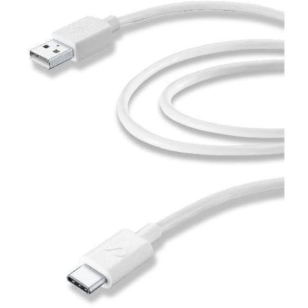 USB Type-C Daten- und Ladekabel für Smartphones, 2 m, weiß (60188)