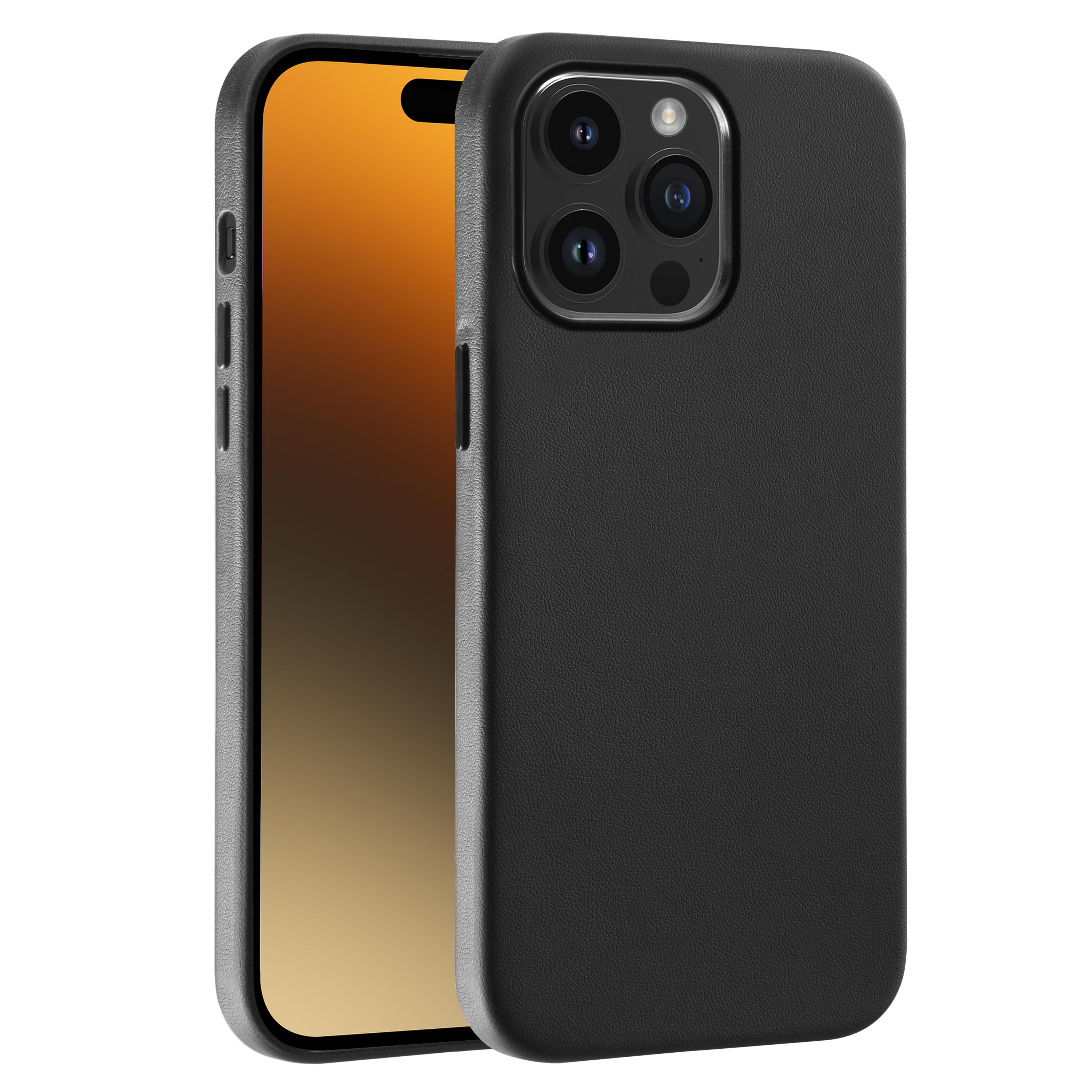 Mag Classic Cover, Magnetic Wireless Charging Support für iPhone 15 Pro Max, schwarz (63918) Handyhülle