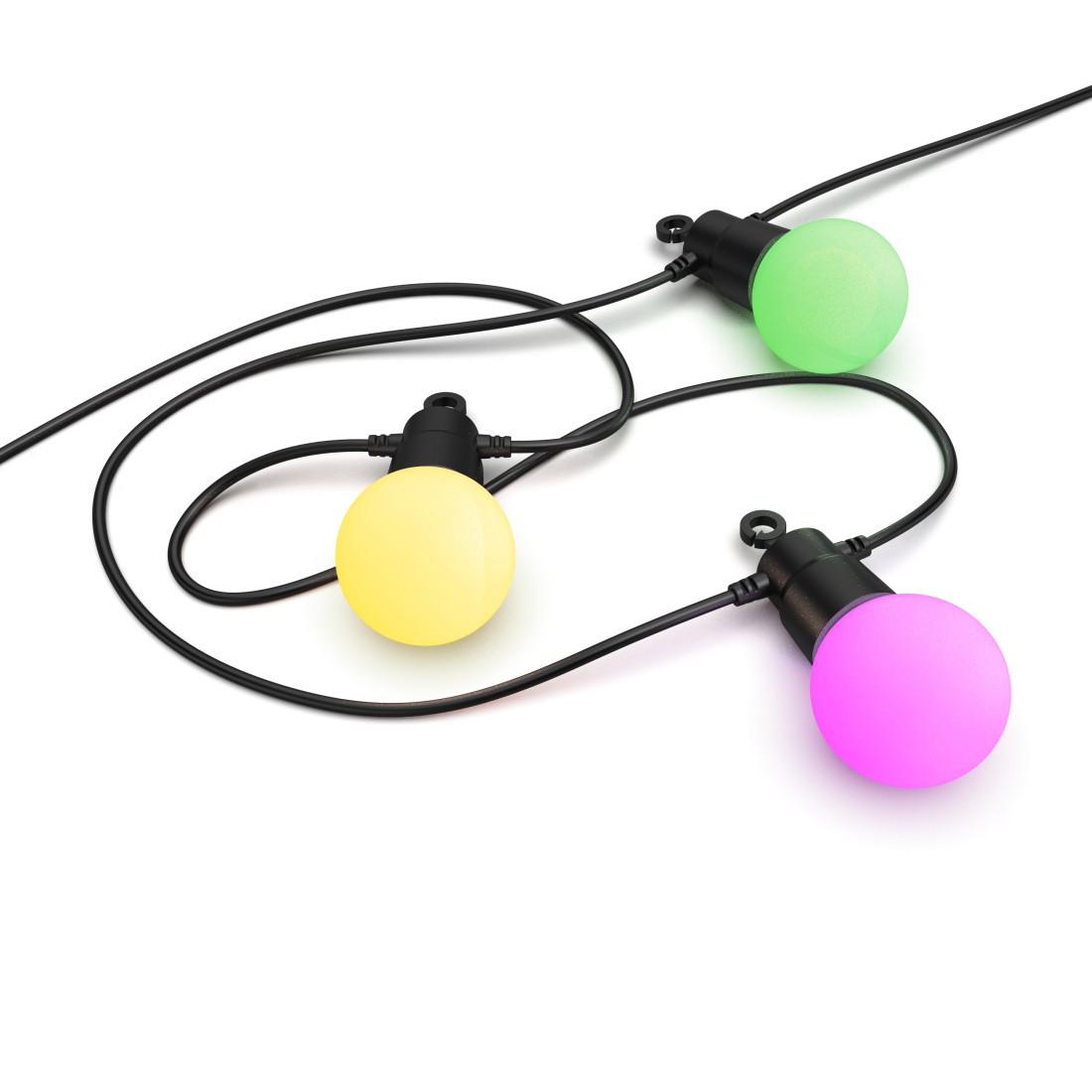 Smarte LED-Lichterkette, WLAN Lampenkette, außen IP44, Farbwechsel, 8 m (00176636)