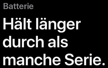 Batterie - Hält länger durch als manche Serie.