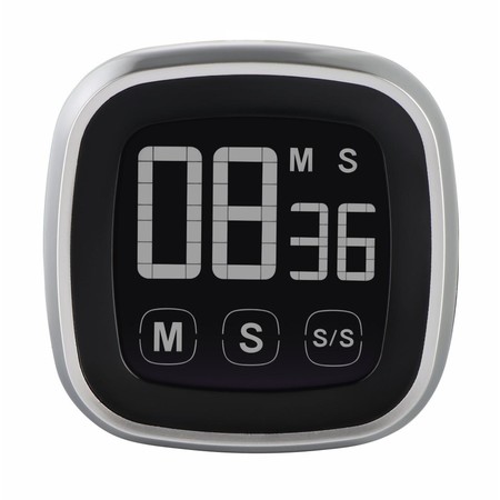 Küchentimer "Touch", digital, Silber/Schwarz (00095321)