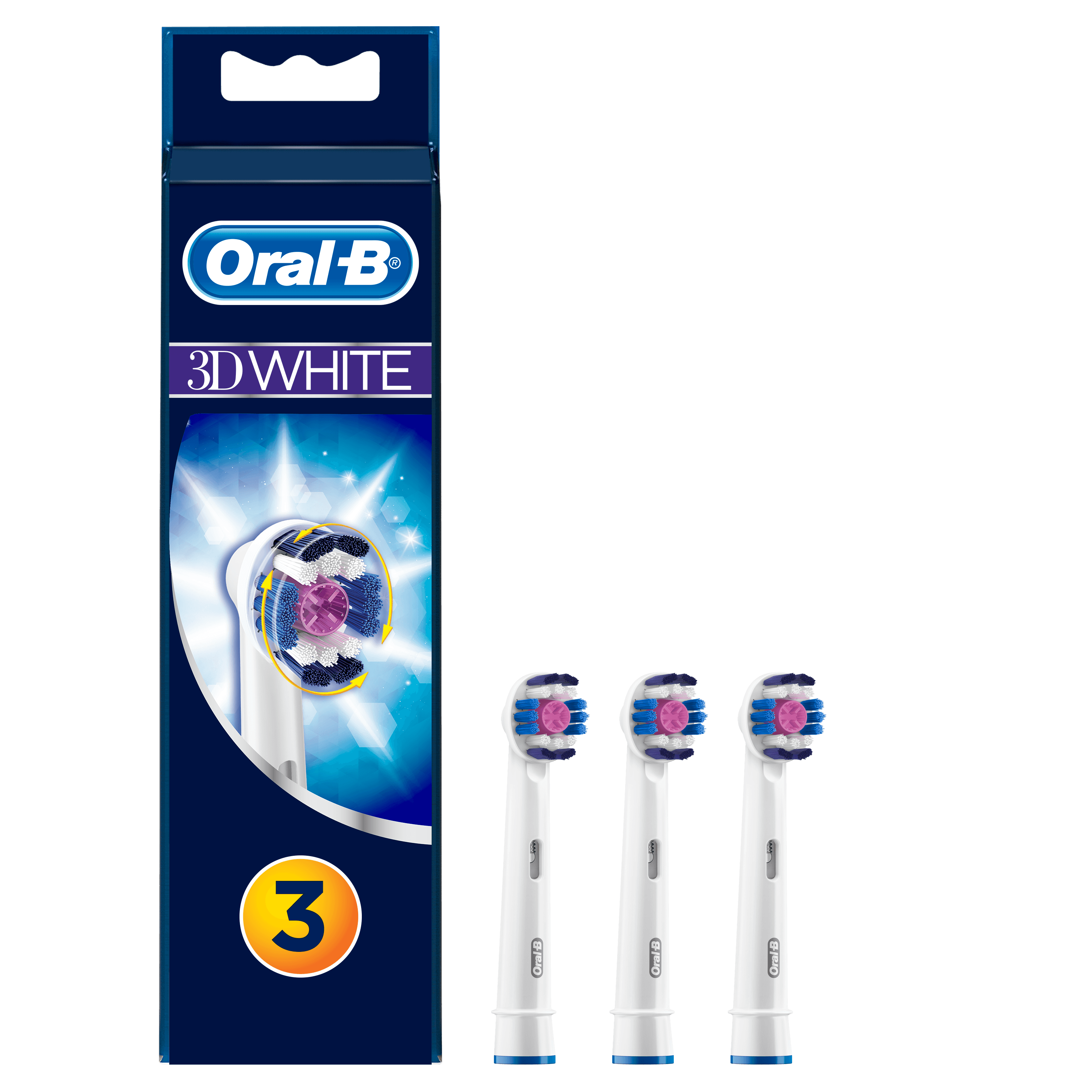 3DWhite Aufsteckbürsten, 3 Stück Aufsteckbürsten
